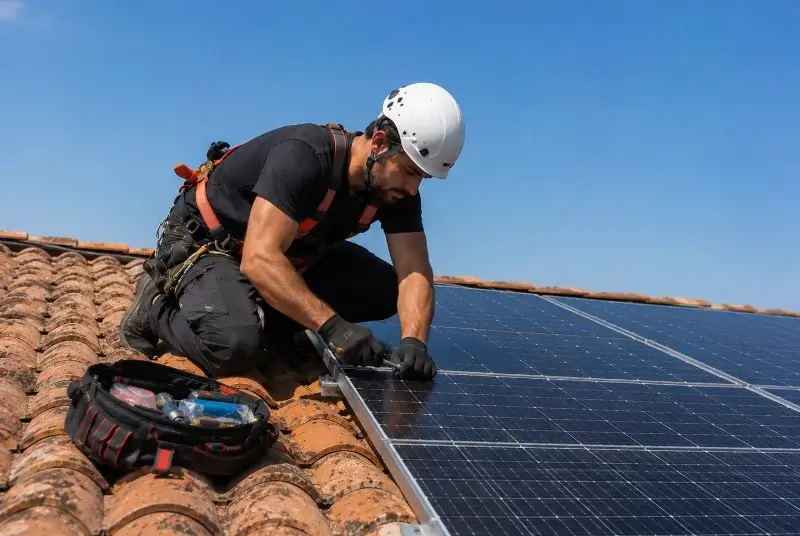 Maintenance et monitoring de panneaux solaires à Villefloure