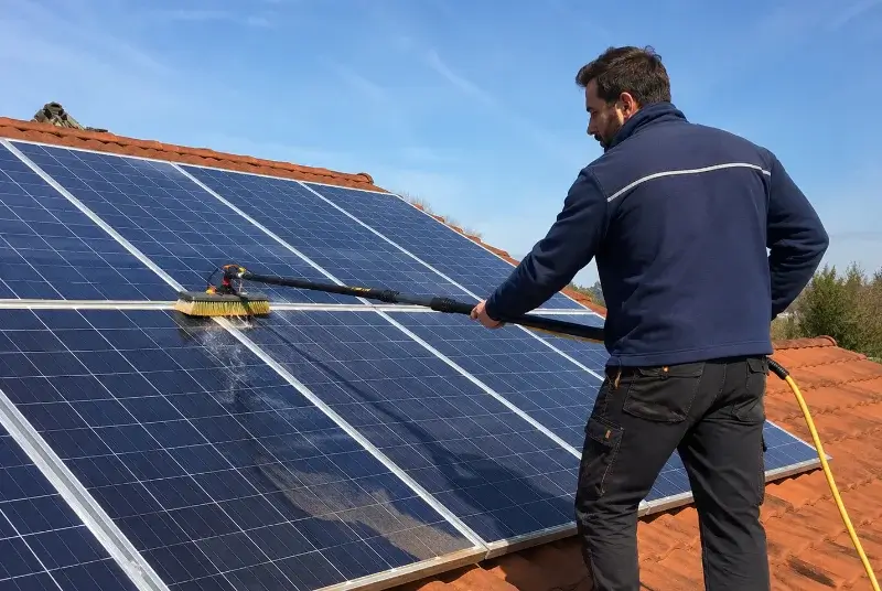 Nettoyage et entretien de panneaux solaires à Villefloure