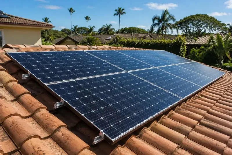 Installation de panneaux solaires à Villefloure